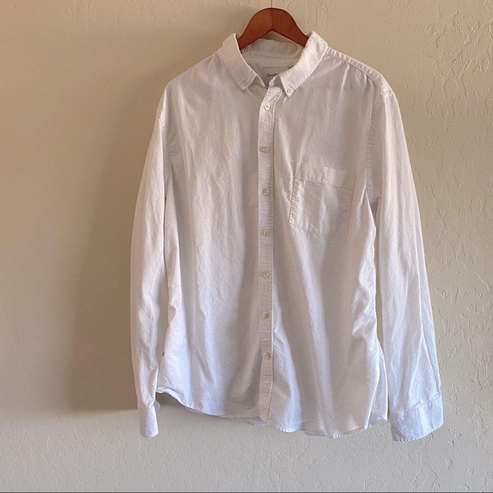 Men’s white button down shirt